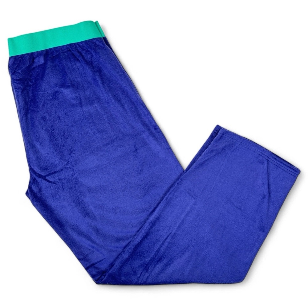 June & Daisy Dark Purple Fleece Pajama Lounge Pants Womens Stretch NWOT